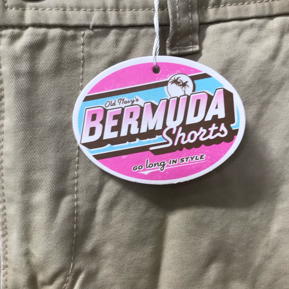 NEW - Old Navy Khaki Bermuda Shorts Low Waist size 14 NWT ladies - Picture 6 of 8